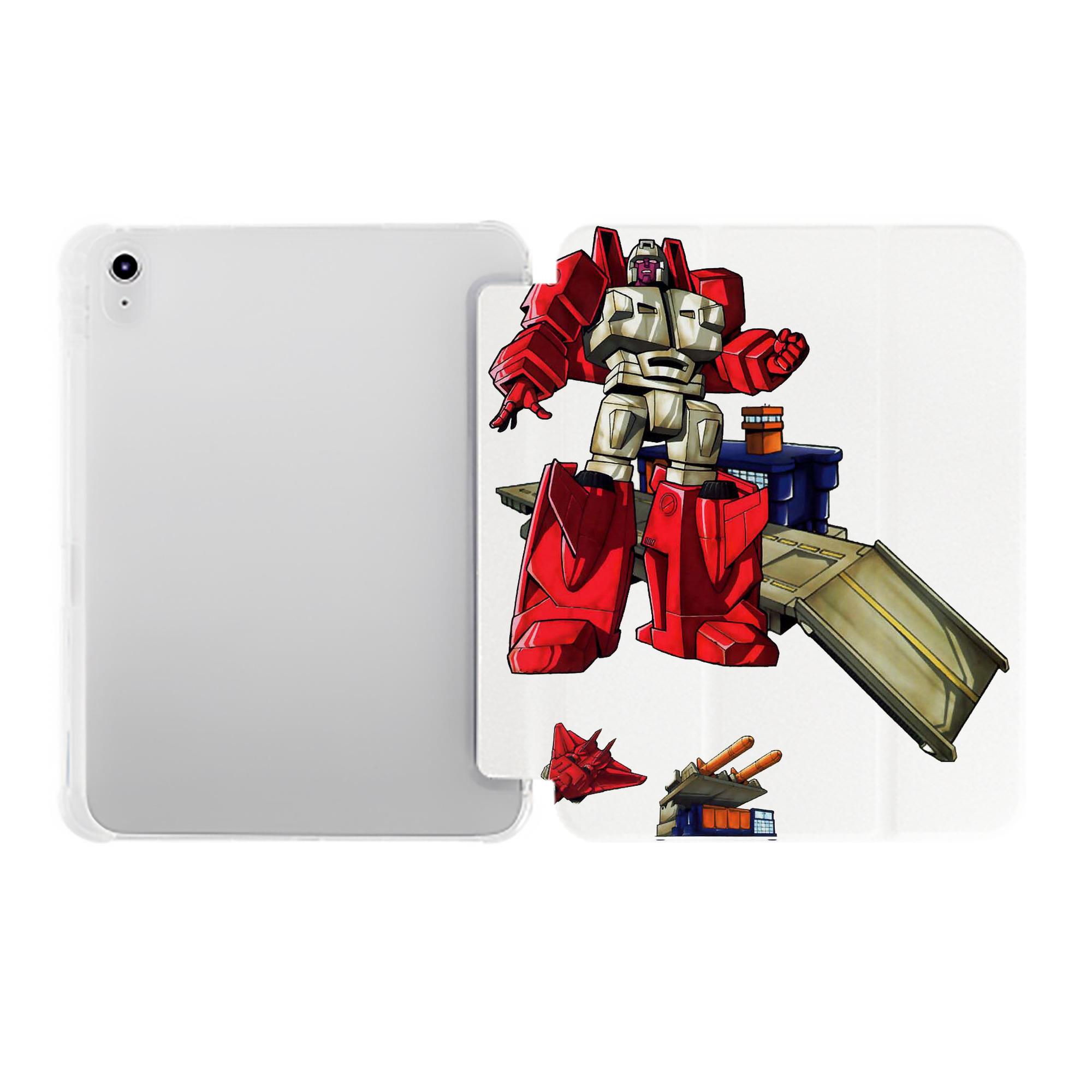 （画像用）  IPad ケース ペン収納付き 三つ折りスタンド PUレザー×シリコン 対応機種9.5/10.5/10.9インチ